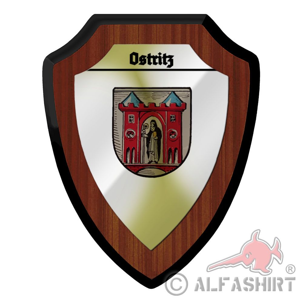 Wappenschild Ostritz Sachsen Landstadt Görlitz Oberlausitz Neiße #42402