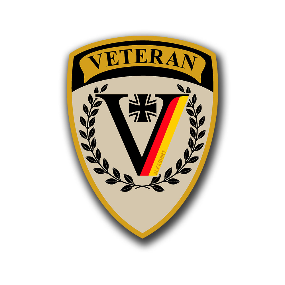 BW Veteran Sticker German Armed Forces Deployment Soldier Faithfully Served Car Rear Window Sticker #A7363