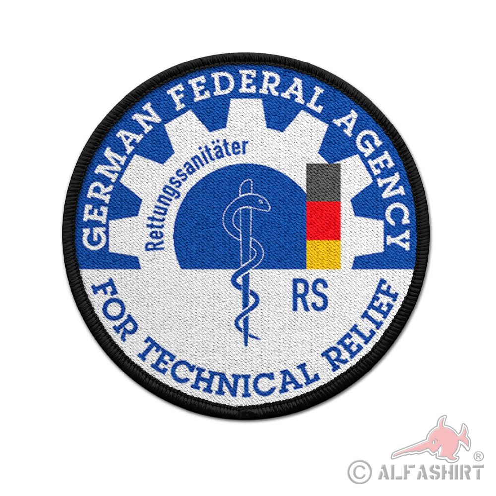 Patch German Hilfswerk Rettungssanitäter RS Deutschland Schutz Zivilschutz #42477