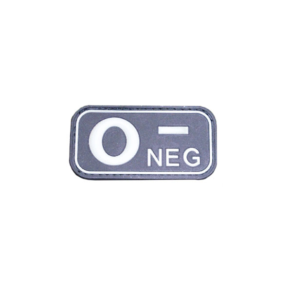 Blutgruppe O- NEG Null Blut Negativ Einsatz Erkennung FschJg 5x2,5cm #16265