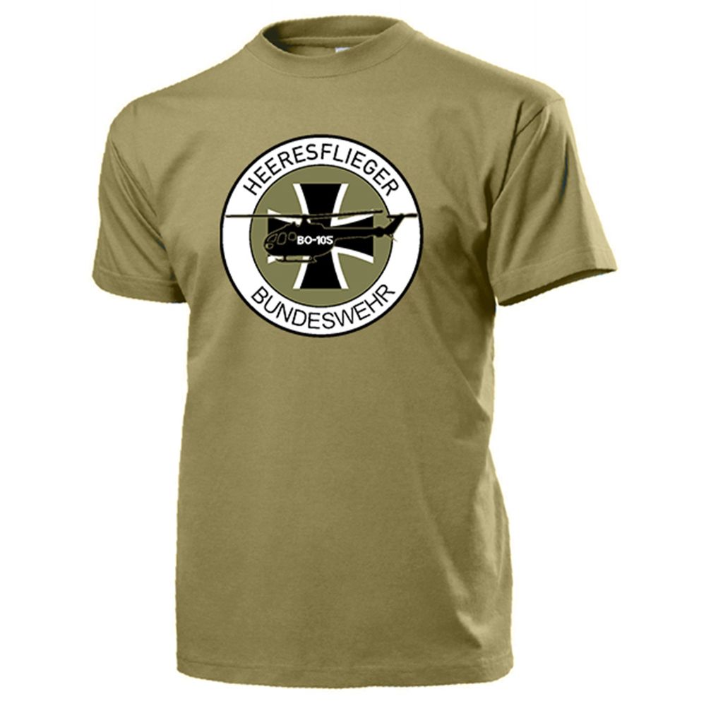 BO105 Heli Badge Army Aviation Bückeburg Fritzlar Crest T Shirt # 18098