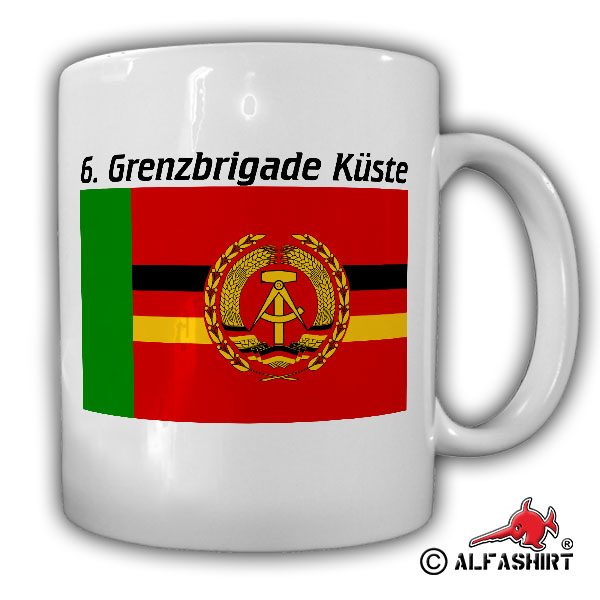 Tasse 6 Grenzbrigade Küste GBrK GBK Grentruppen DDR NVA Marine Wappen #17468
