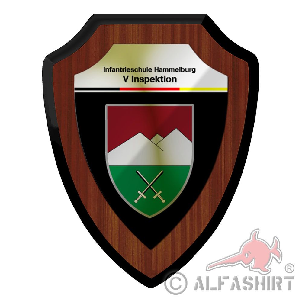 Heraldic shield Infantry School InfS Hammelburg V Inspection Infantry #42968