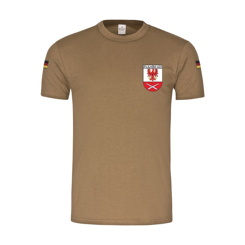 BW Tropen PzArtBtl425 Panzerartillieriebataillon Bundeswehr Wappen T-Shirt#34710