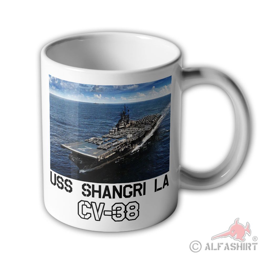 Tasse USS Shangri-La CV-38 Flugzeugträger Essex-Klasse United States #36939
