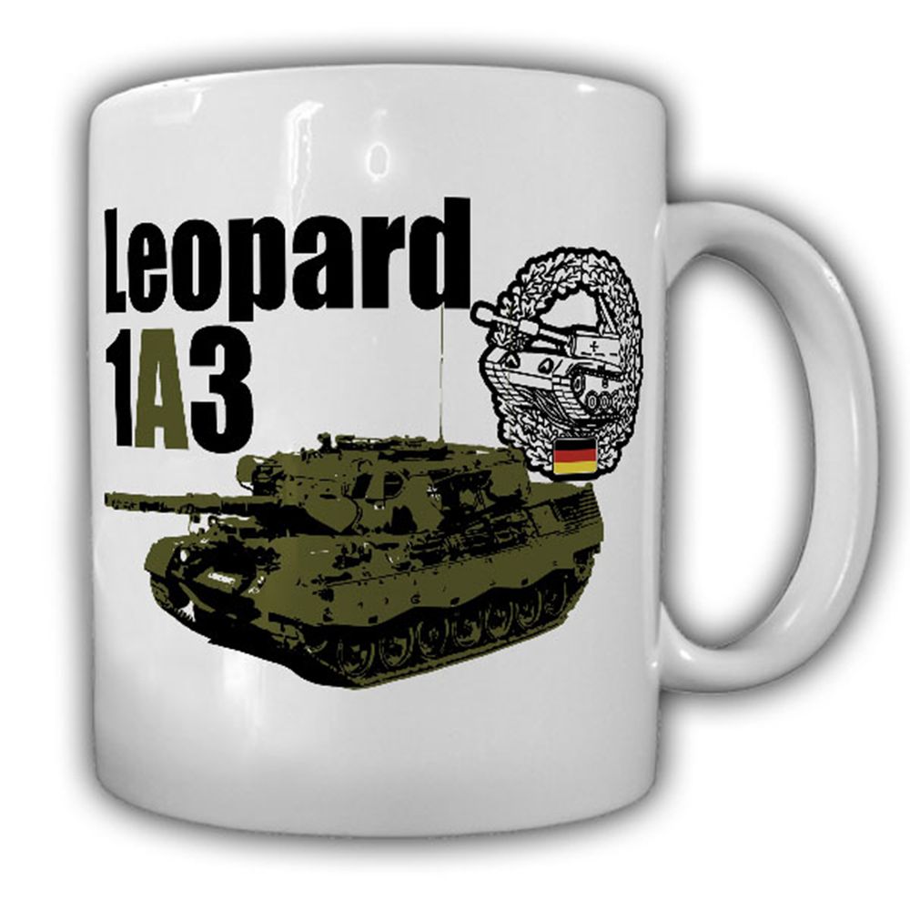 Tasse Leo 1A3 Panzer Bundeswehr Leopard Leo1 Reservist Fahrer Kommandant #17509