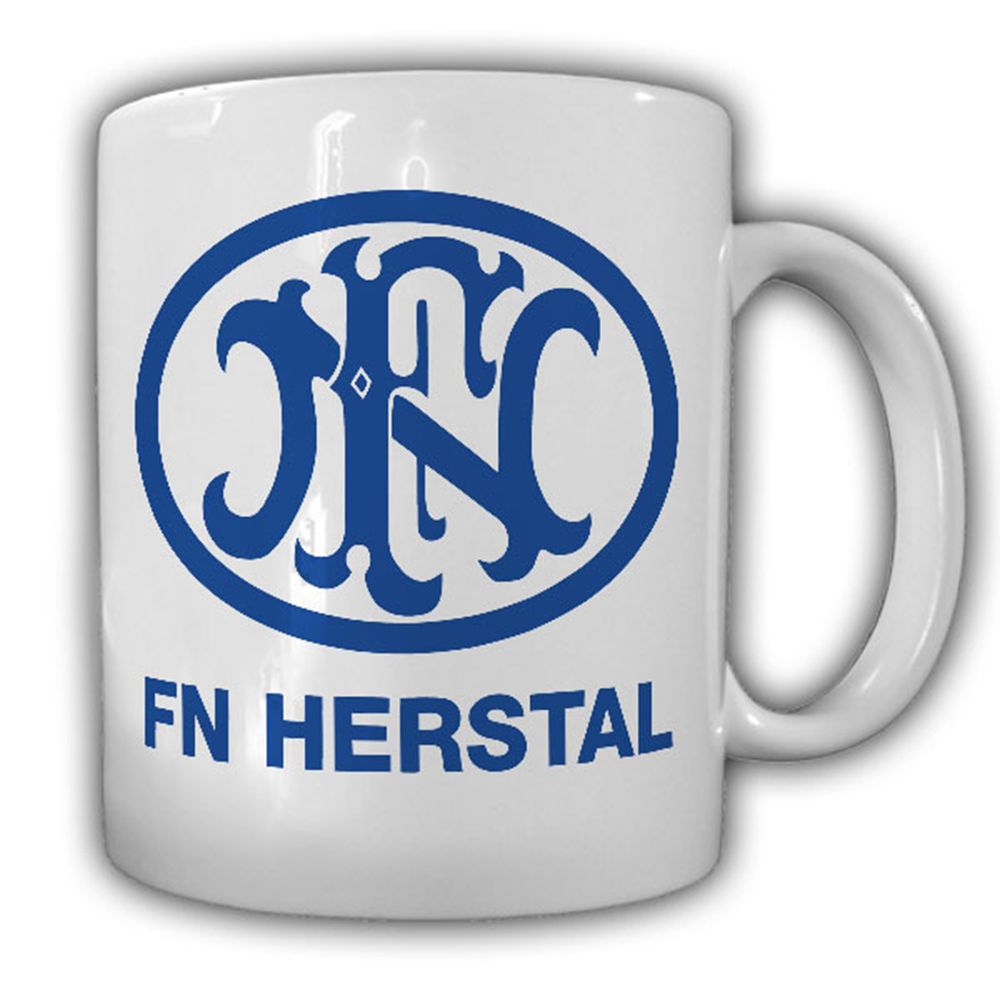 Fabrique Nationale Herstal Waffen Hersteller Fabrik Belgien Logo - Tasse #13332