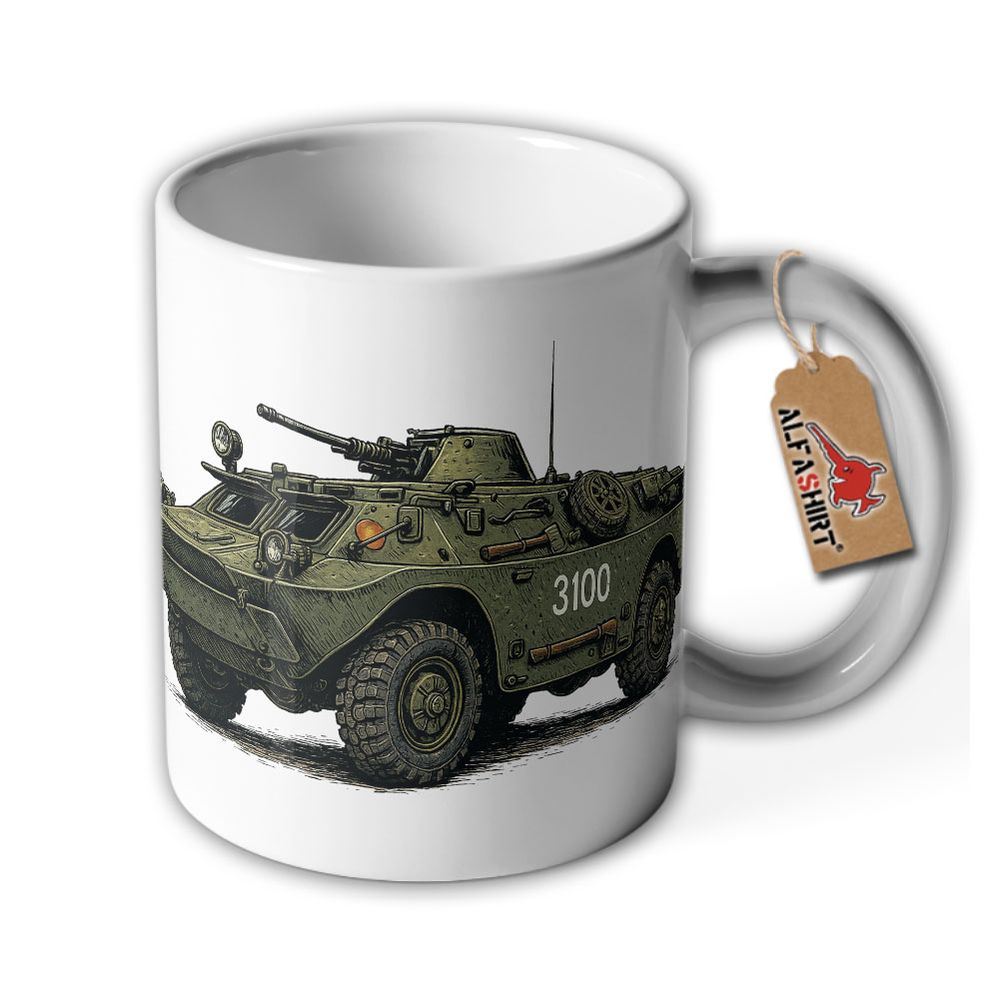 Mug NVA SPW40P2 DDR tank military vehicle BRDM2 veterans collector #46322