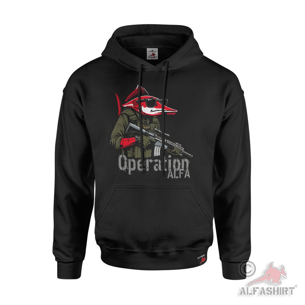 Operation ALFA Merch Operator ALFA Military Bundeswehr Alfashirt Hoodie#45919
