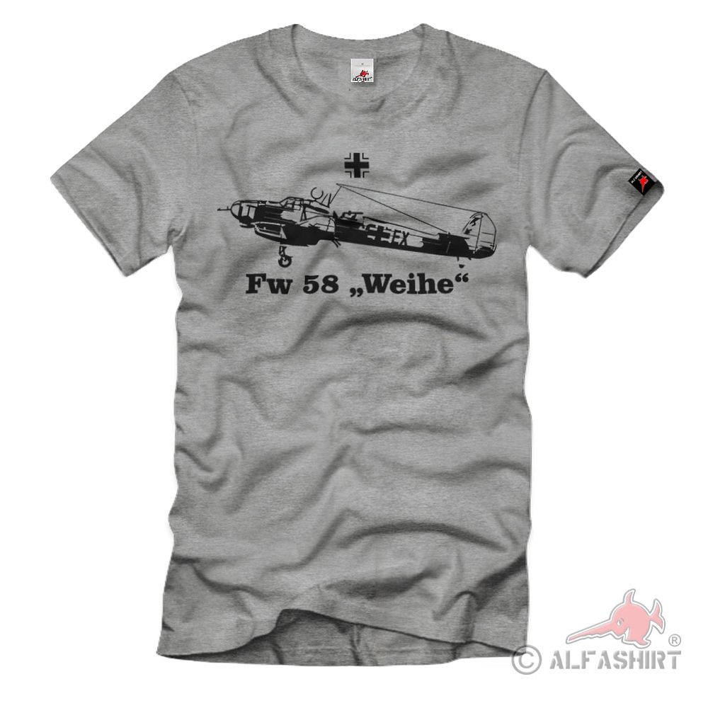 Fw 58 Weihe Flugzeug Luftwaffe WW2 T-Shirt36950