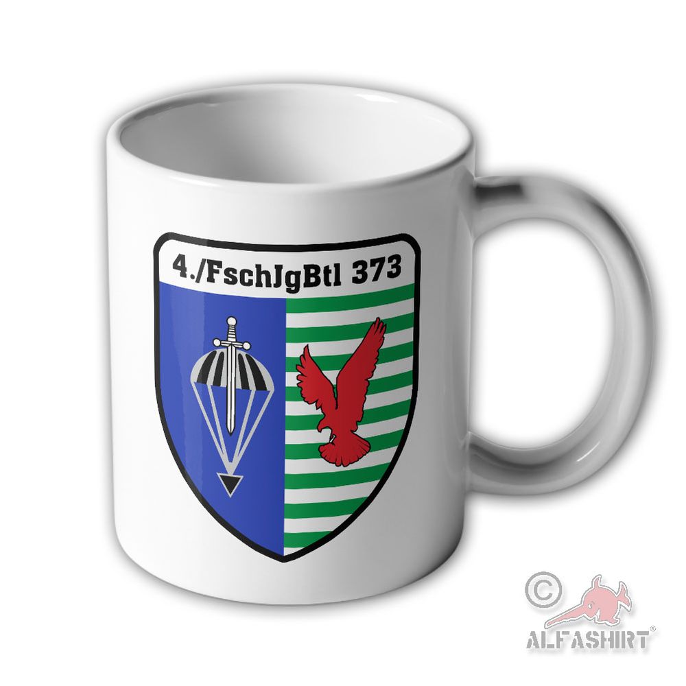 Tasse 4 Kompanie FschJgBtl Fallschirmjägerbataillon 373 Seedorf #45628
