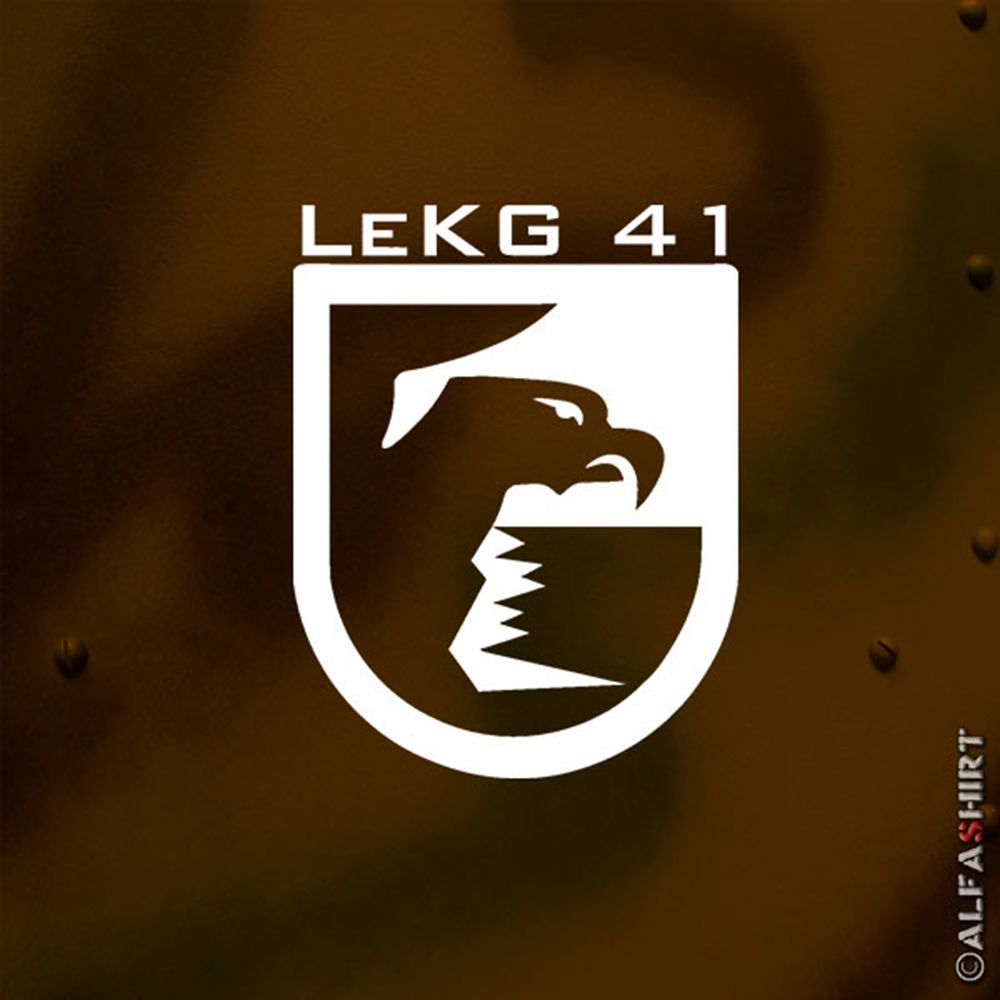 Aufkleber/Sticker LeKG 41 Luftwaffe Leichtes Kampfgeschwader Husum 10x8cm #A485