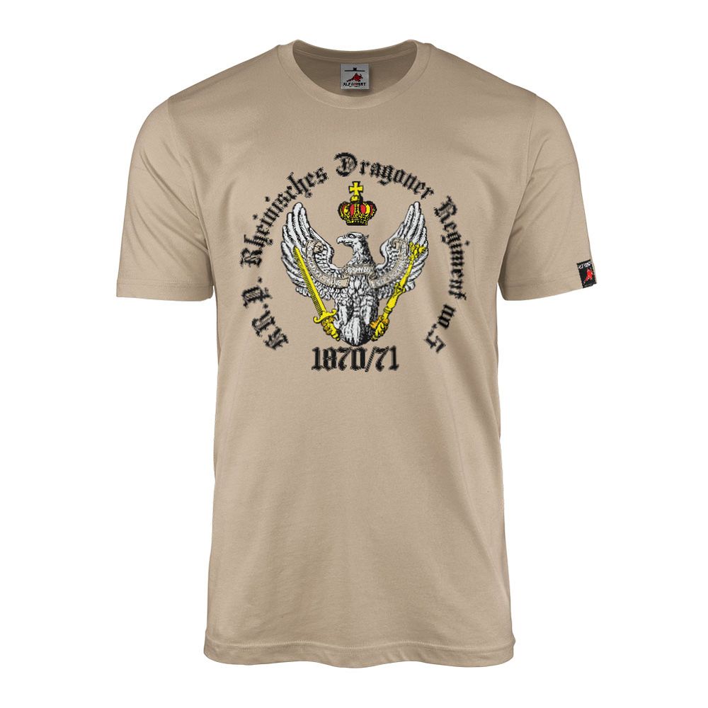 T-shirt gray Prussia Eagle 1870 1871 German-French #43326