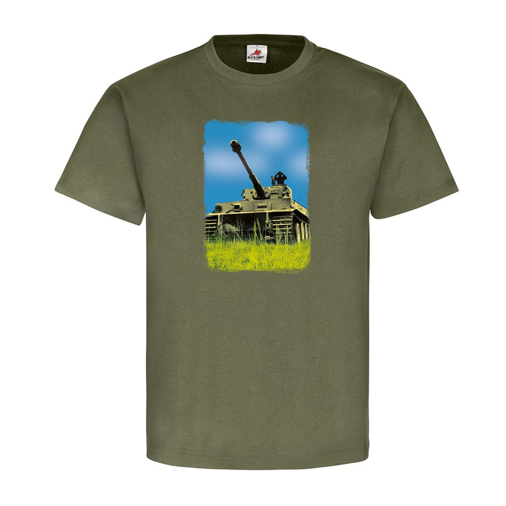 Tiger Panzer Kommandant Wh  Falschfarben Foto Militär Modern T-Shirt #20973