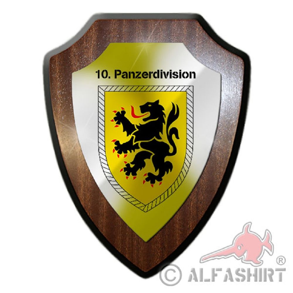 10 Tank Division PzDiv Bw Army Unit Company Military blazon # 19858
