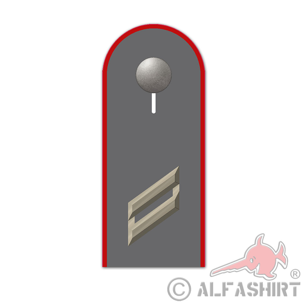Sticker Obergefreiter shoulder flap artillery Bundeswehr 10x4cm # A5819