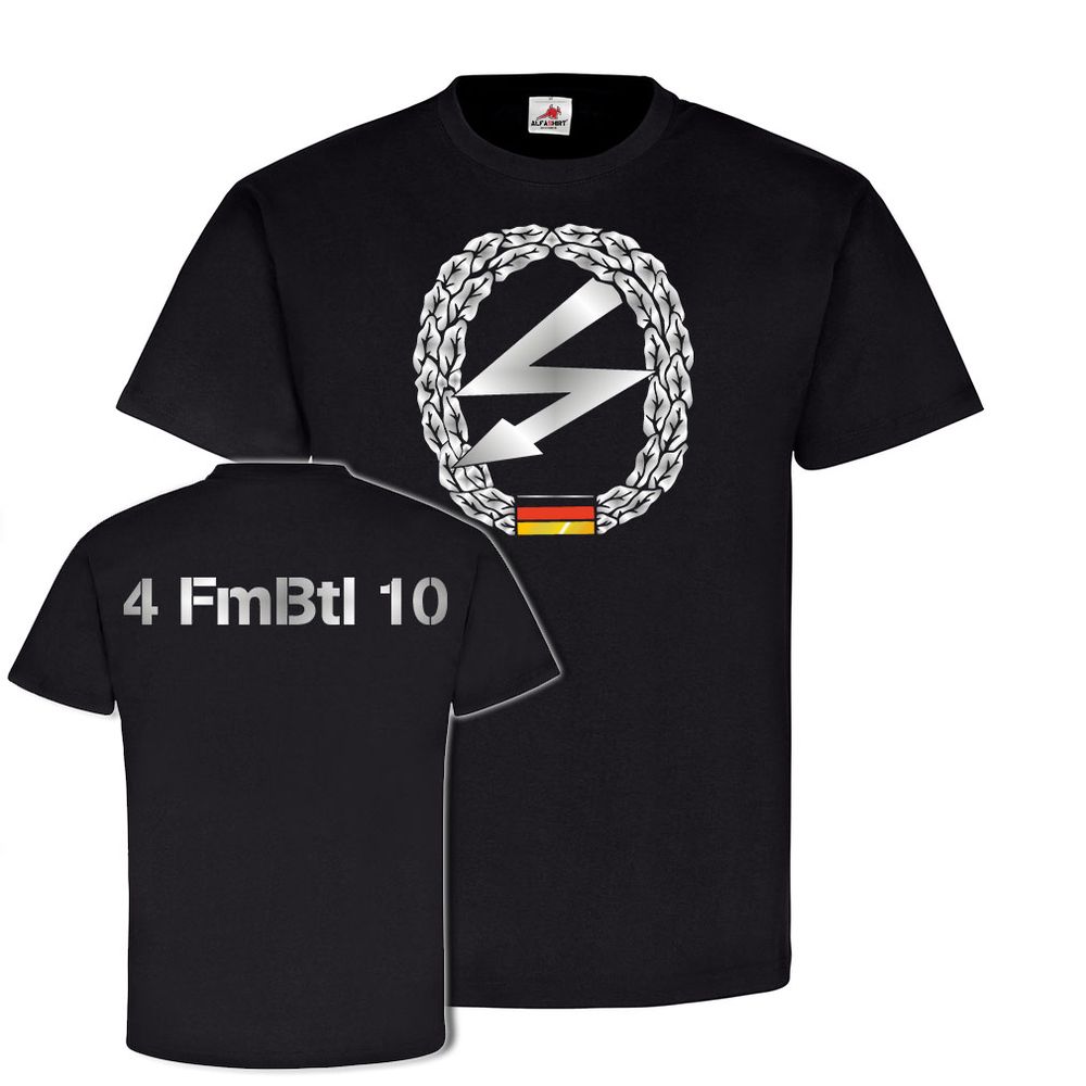 4 FmBtl 10 Fernmelde-Bataillon Bundeswehr Funker Kompanie Wappen Barett #22394