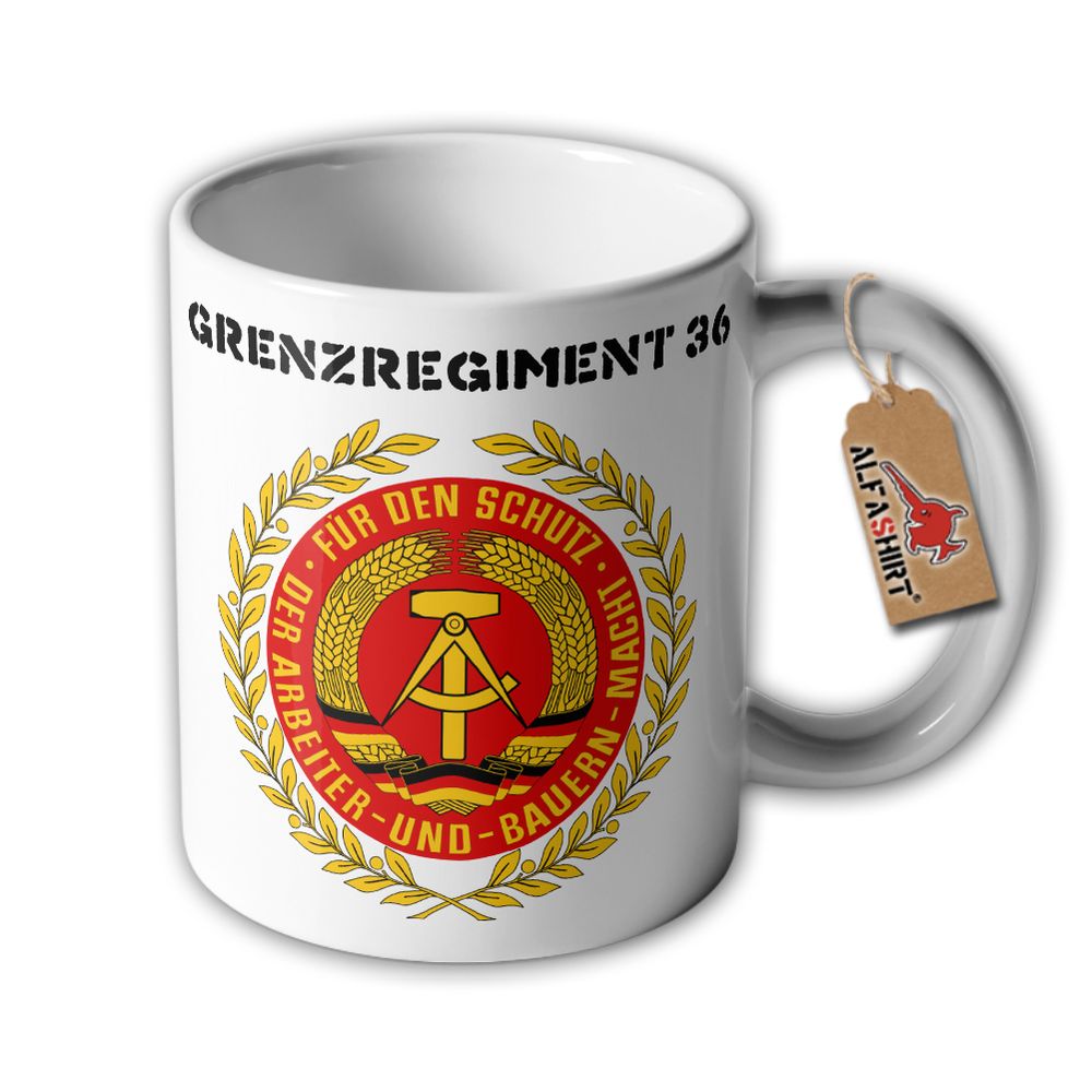 Grenzregiment 36 Helmut Poppe Berlin Rummelsburg DDR NVA Wache - Tasse #33114