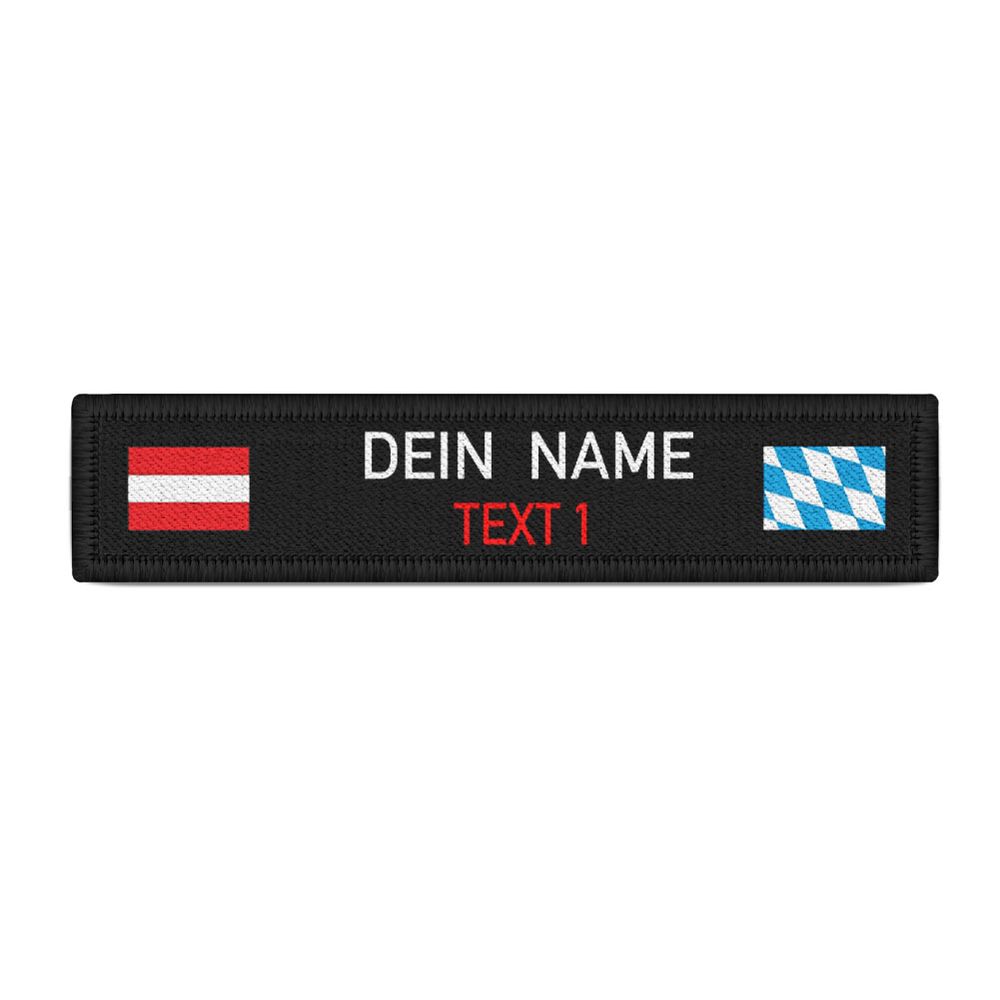 Rettungssanitäter Namen-Schild Patch Bayern Österreich Feuerwehr #46405