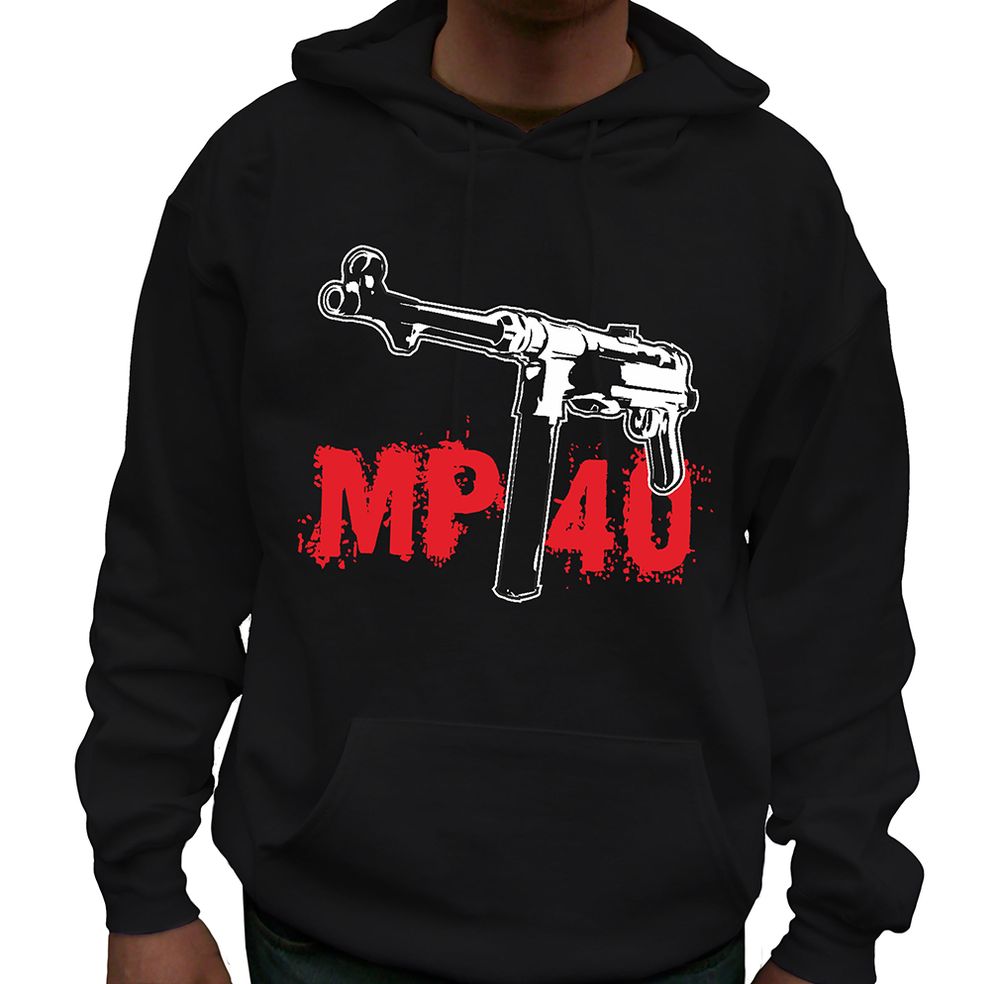 MP40 Waffe Wh Wk Deutschland Waffenwerk Maschinenpistole - Kapuzenpullover #7755