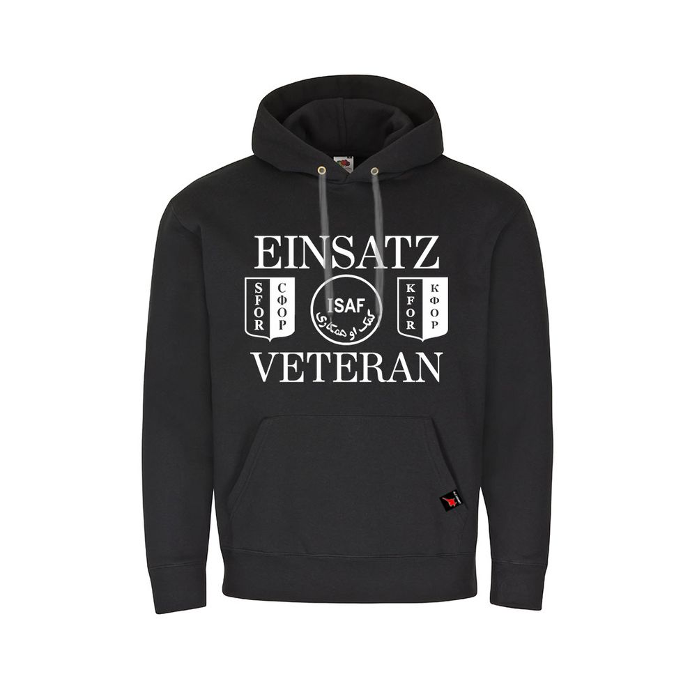 Hoodie Einsatz-Veteran ISAF SFOR KFOR Auslandseinsatz Bundeswehr BW #26191