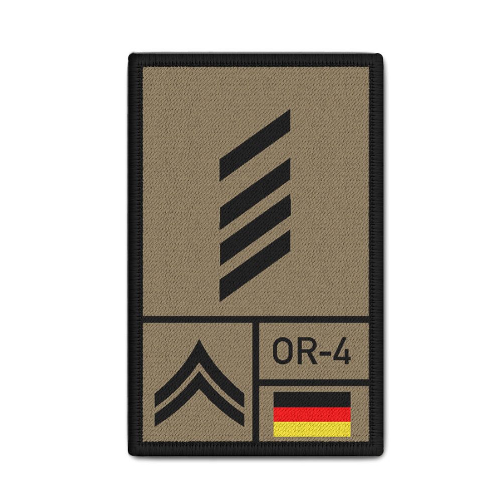 Rank Patch Bundeswehr Heer Luftwaffe Marine Sand #BW-Patch Rank Patch Bundeswehr Heer Luftwaffe Marine Sand #BW-Patch