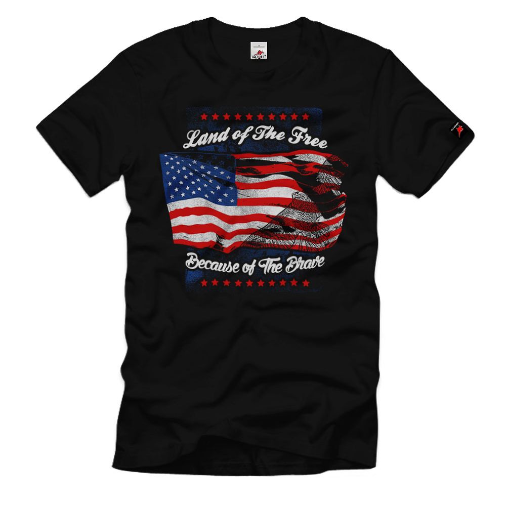 Veteran Land Of The Free Freedom Country Unlimited Way T-Shirt # 32799