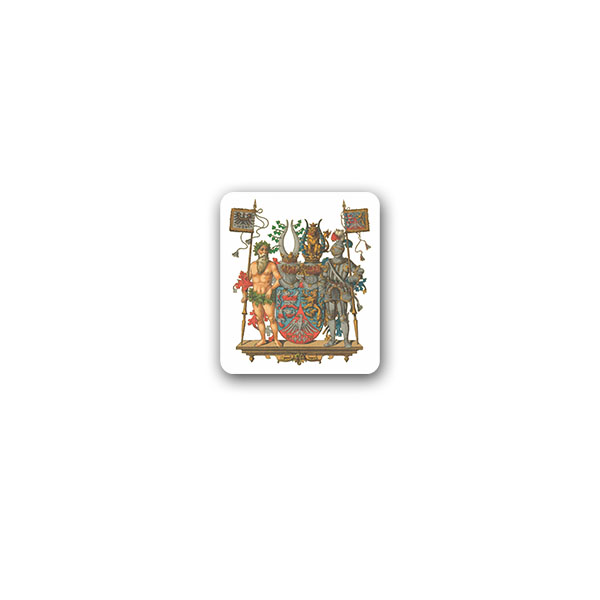 Aufkleber/Sticker Hessen Preußische Provinz Nassau Preußen Wappen 6x7cm A3196