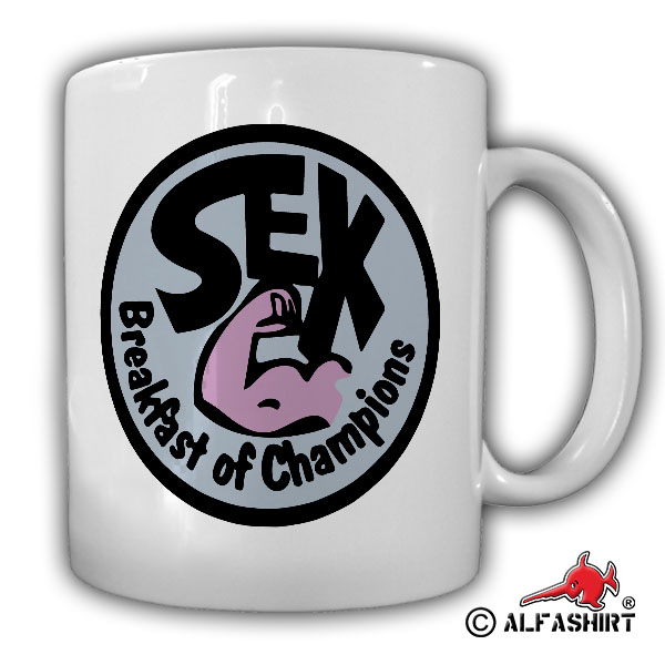 Tasse SEK Breakfast of Champions James Hunt Patch Rennfahrer 70er #17056