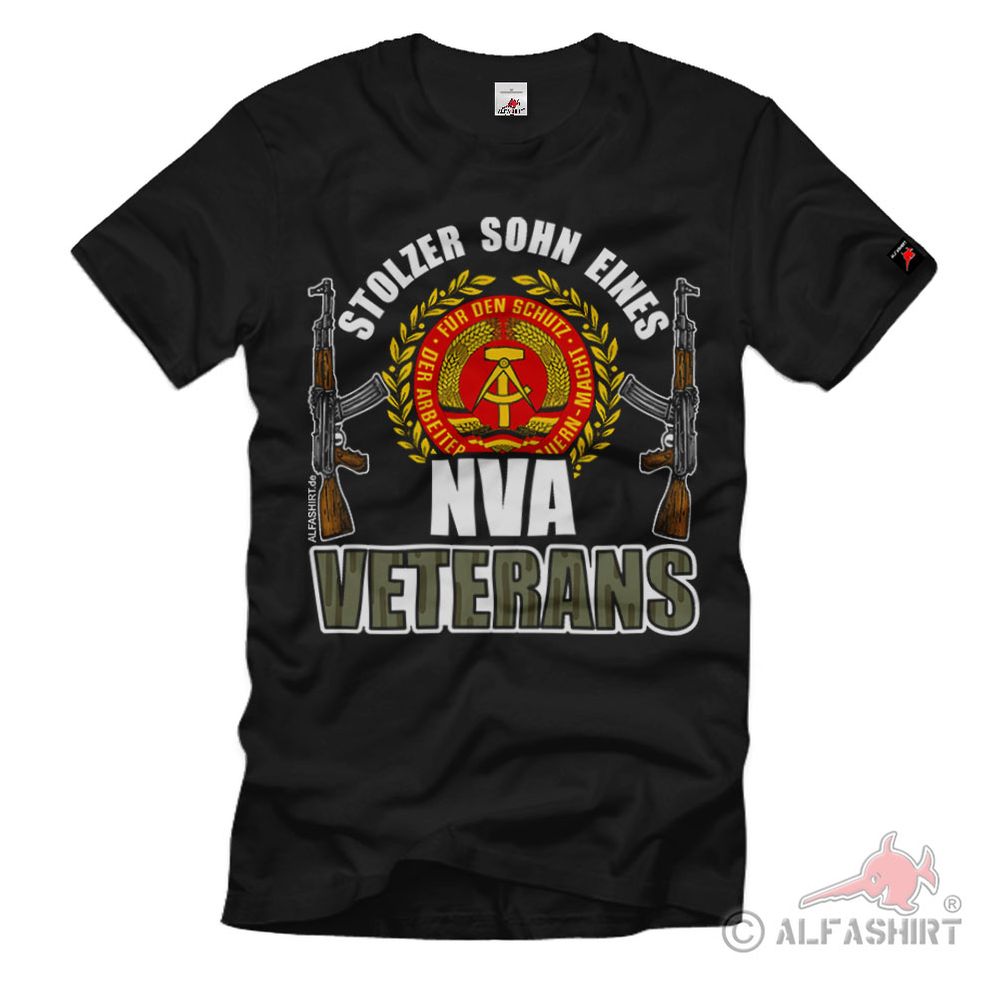 Stolzer Sohn eines NVA Veterans DDR Vater Armee Soldat T Shirt #36191