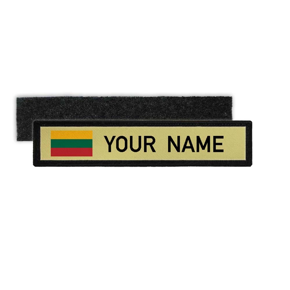 Namenspatch Litauen Patch Name Land Flagge Lietuvos Respublika Vilnius #25241