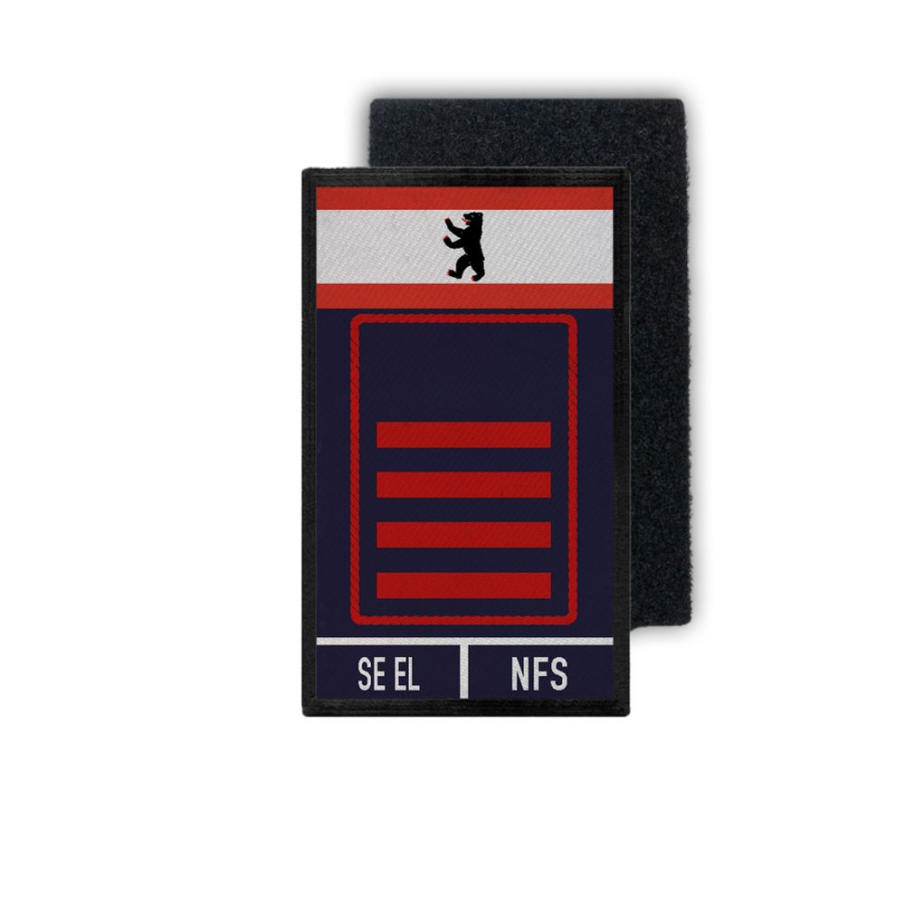Rank Patch Feuerwehr Hauptbrandmeister Berlin SE EL FW NFS Feuer 9,8x6cm#34172