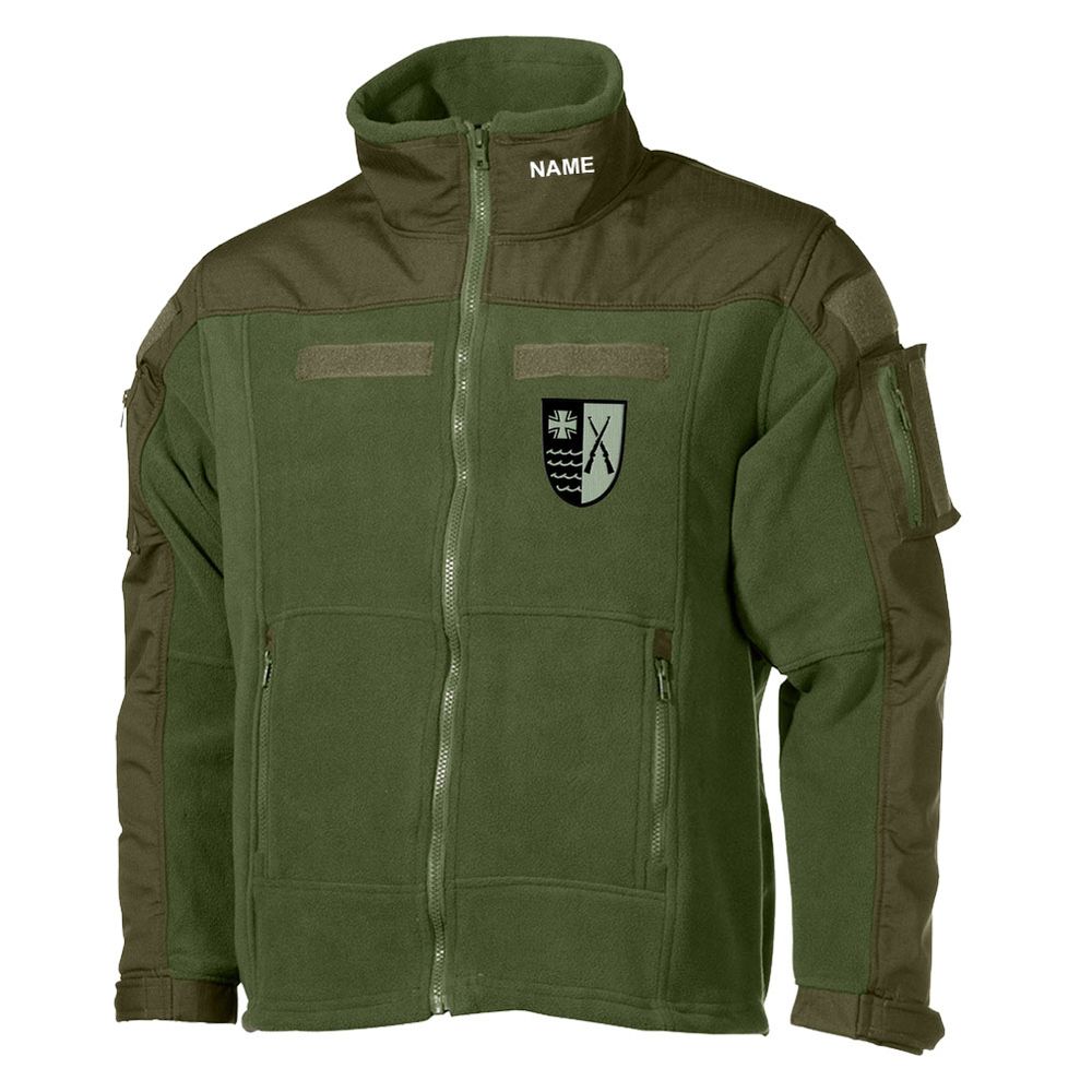 Fleece jacket Homeland Security EMBROIDERED Regiment 3 Coat of Arms HSchRgt Bundeswehr #46417