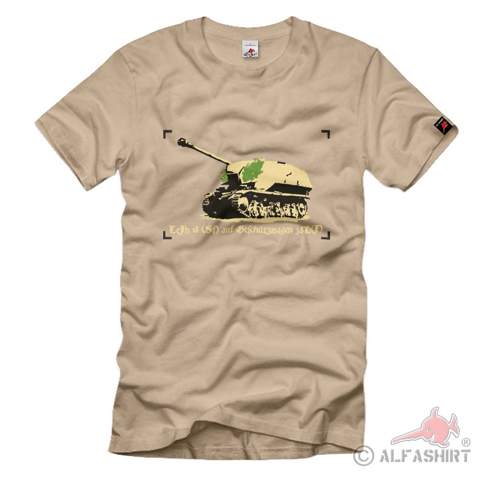 LeFh18 Panzer Track Vehicle Grenadier Gun Brigade Heer - T Shirt # 1451