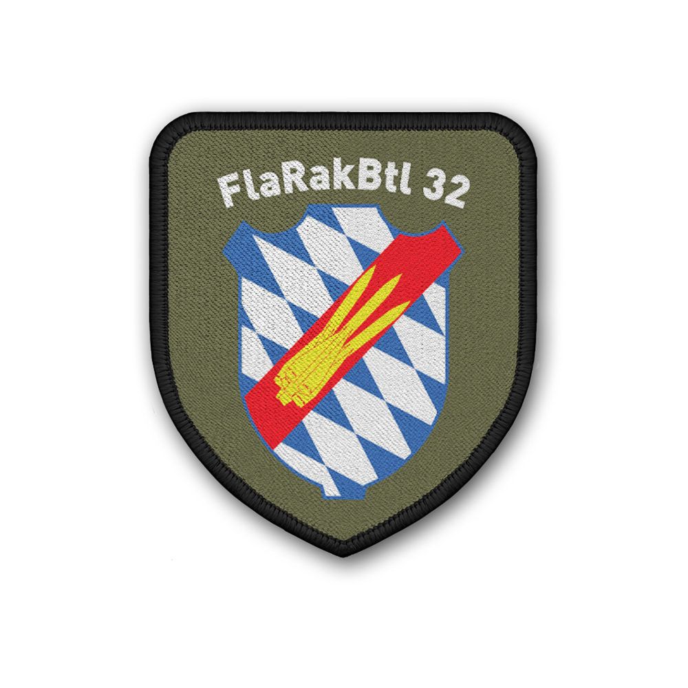 Patch 7,5x6,5cm FlaRakBtl Flugabwehrraketenbataillon 32 Luftwaffe BW #47572