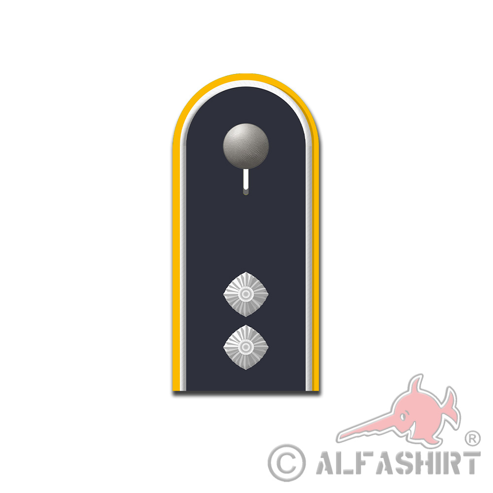 Aufkleber Oberleutnant Schulterklappe Bundeswehr Dienstgrad Rang 10x4cm #A5426
