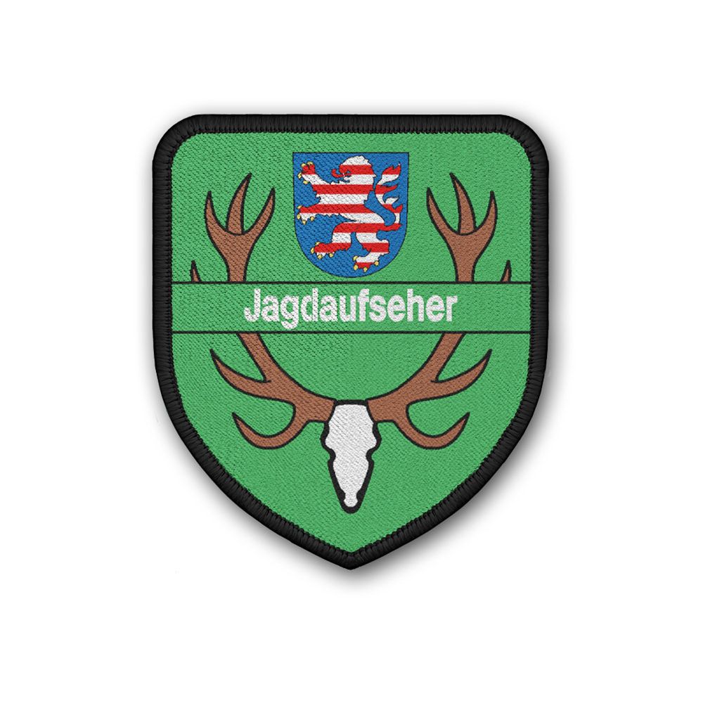 Patch 7,5x6,5cm Jagdaufseher Hessen Wappen Revieraufsicht Jagdschutz #46369