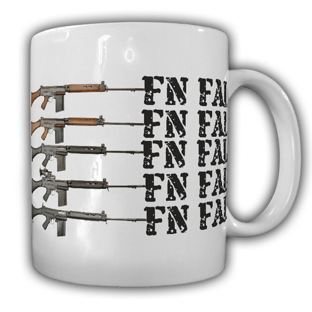 FN FAL Assault Rifle Fabrique National Herstal Nato BW Weapon Deco Cup # 16382