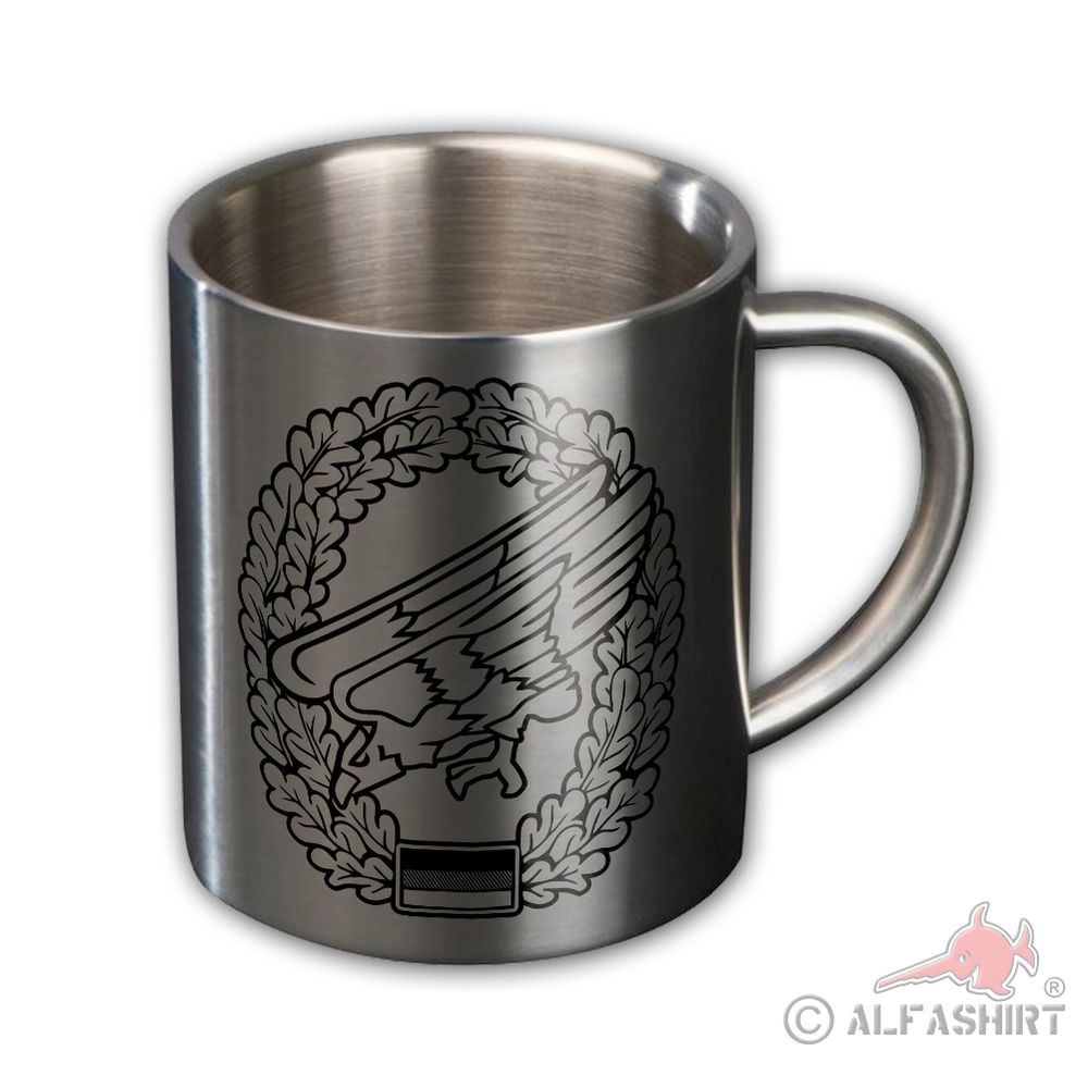 Metallbecher Fallschirmjäger Bundeswehr Infanterie Falli Adler Glück #44013