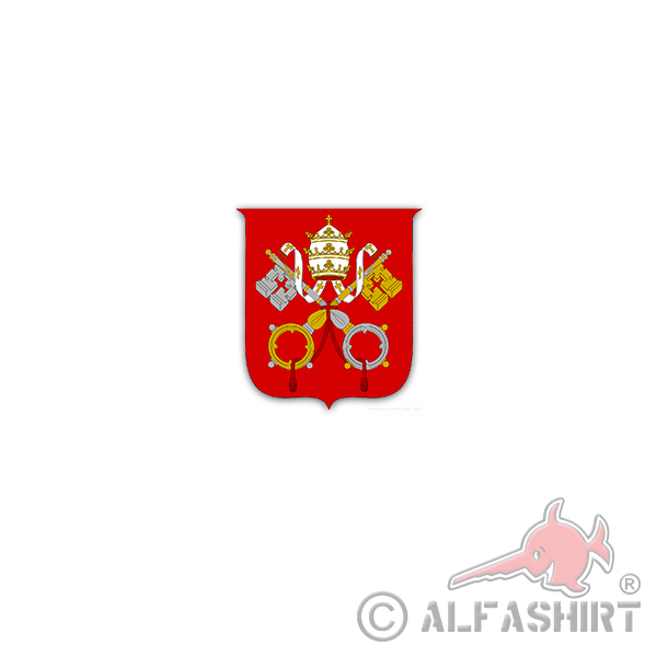 Aufkleber/Sticker Staat Vatikanstadt Stato della Città del Vaticano 6x7cm A3133