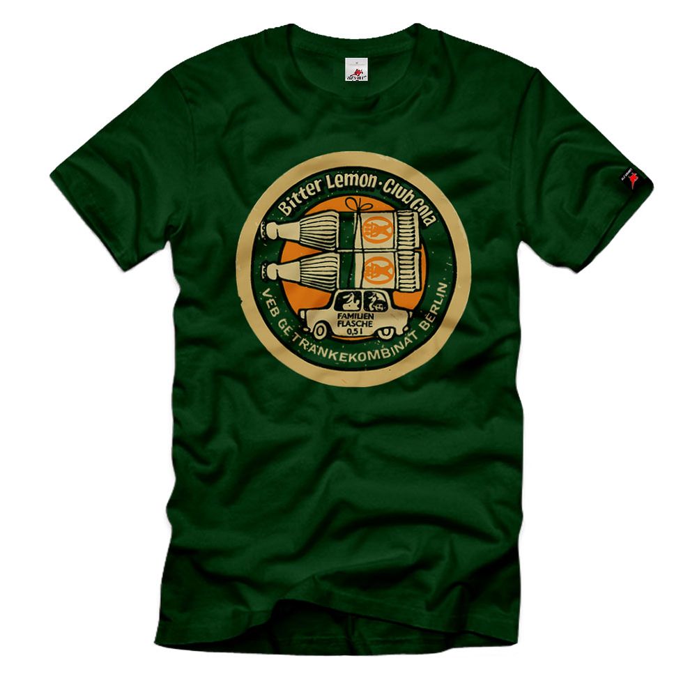 VEB DDR Getränke-Kombinat Berlin Club-Cola Bitter Lemon Werbung T-Shirt#34087