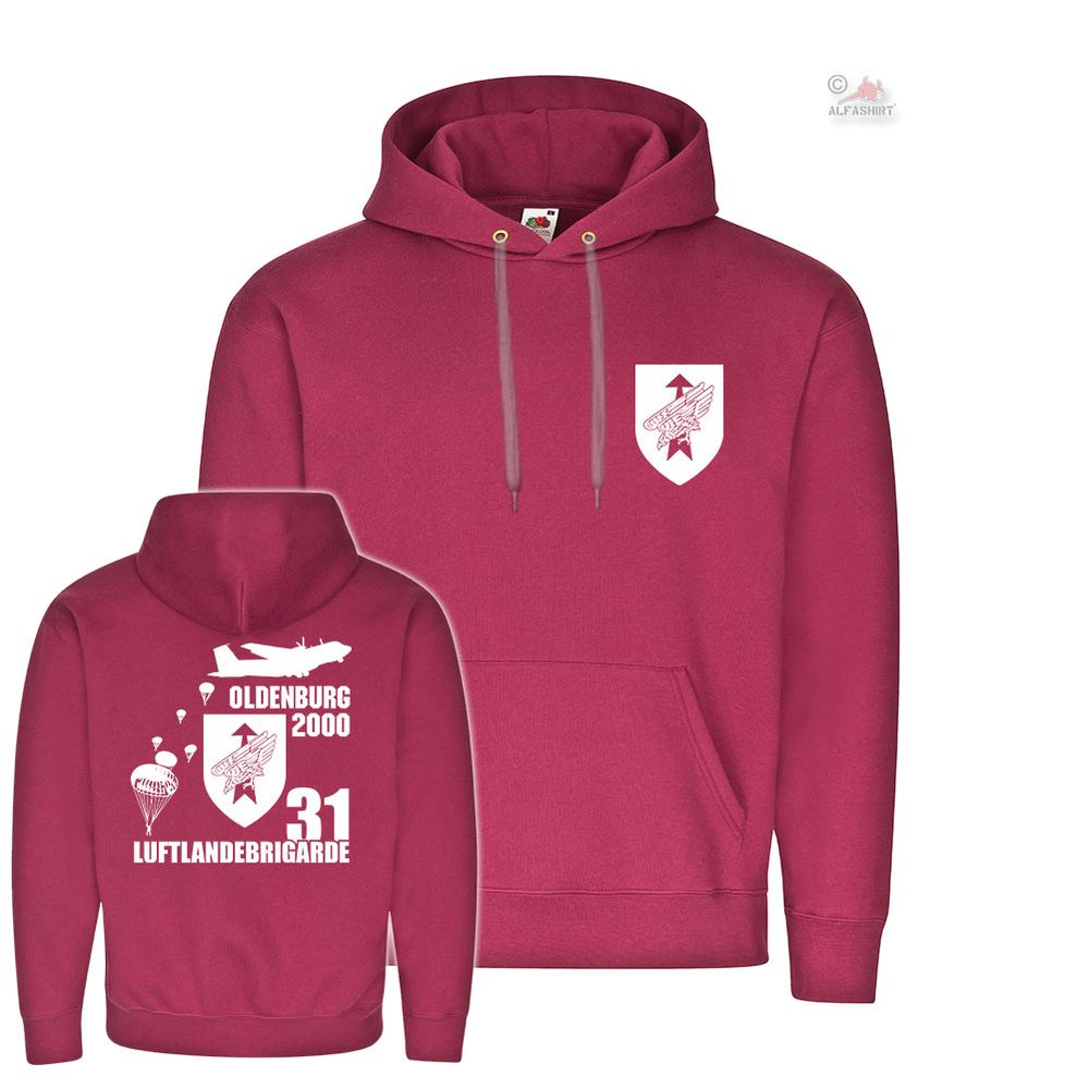 Hoodie Luftlandebrigade 31 Oldenburg LLBrig Bundeswehr Fallschirmjäger #20850