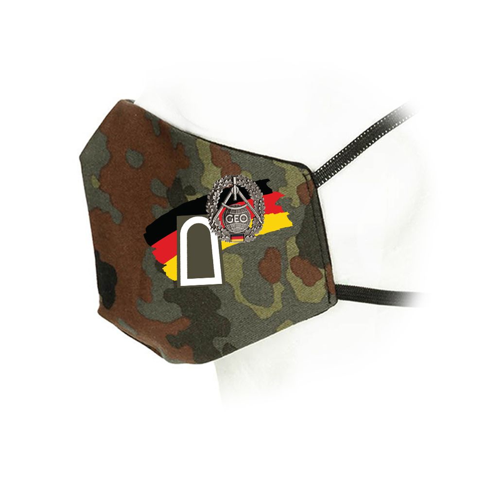 Flecktarn Maske Topographietruppe Katographie Bundeswehr#35935