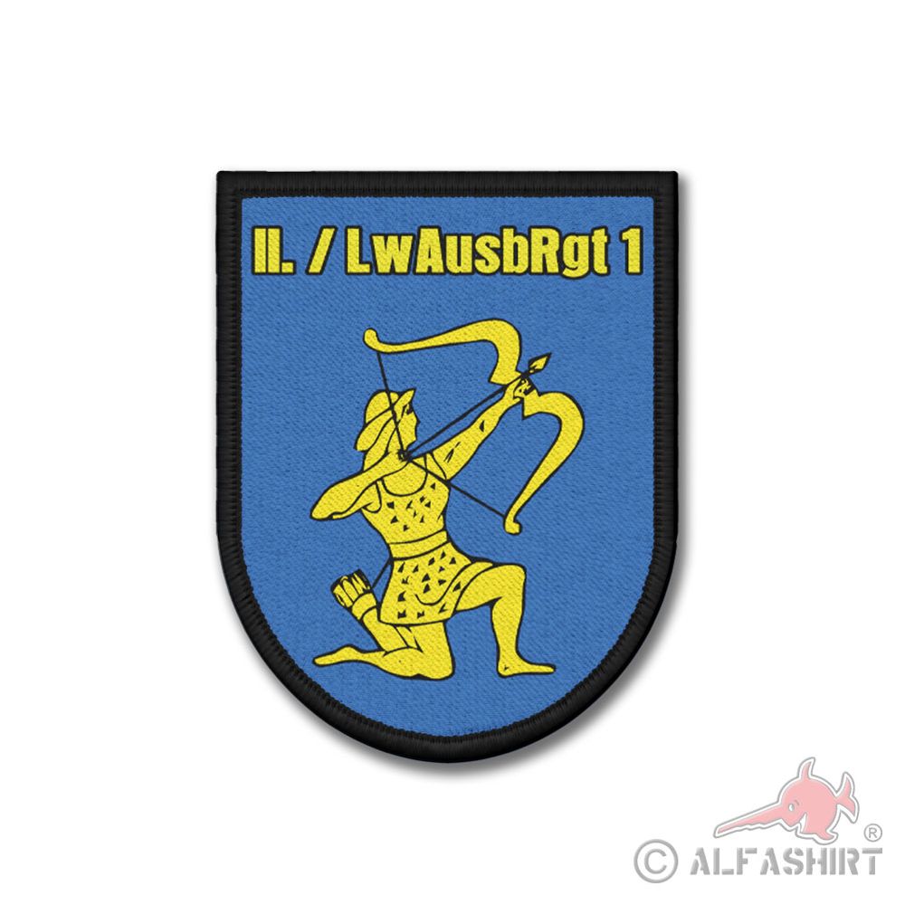 Patch 2 LwAusbRgt 1 Luftwaffe training regiment German 9x7cm # 37043 