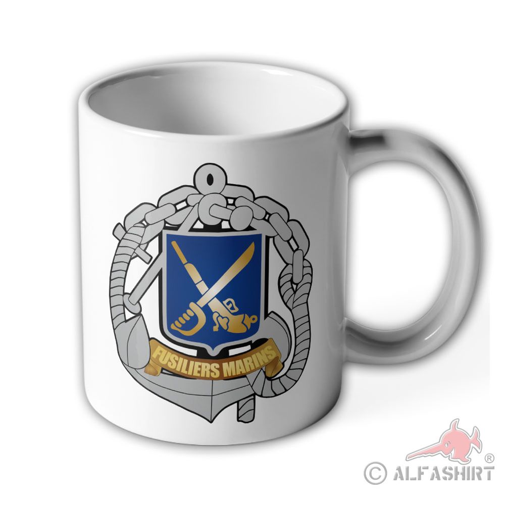 Tasse Insigne des Fusiliers marins Frankreich Marineinfanterie #667