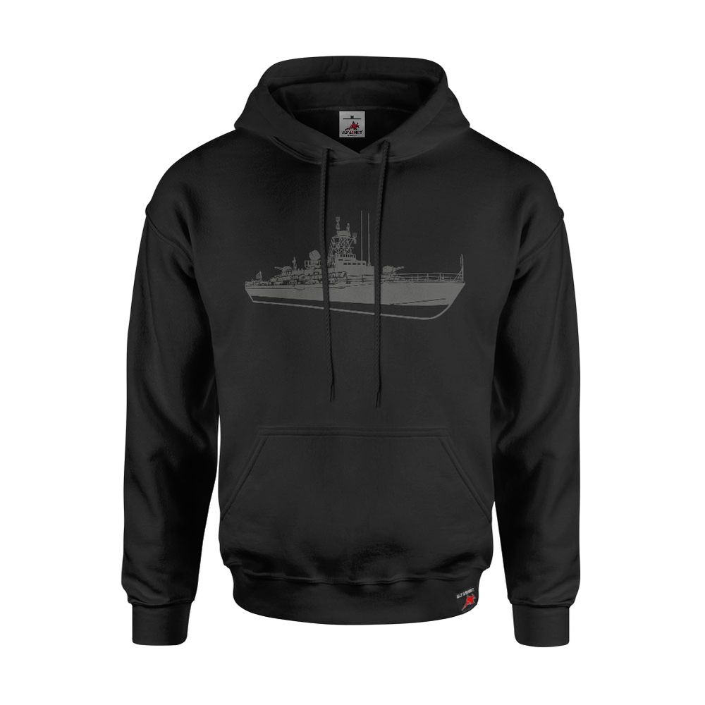 Hoodie Boot DDR NVA Volksmarine Silhouette Dunkel Tarn #47949