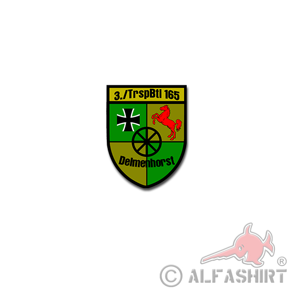 3 TrspBtl 165 Aufkleber Transportbataillon Bundeswehr Deutschland 5x7cm#A4136