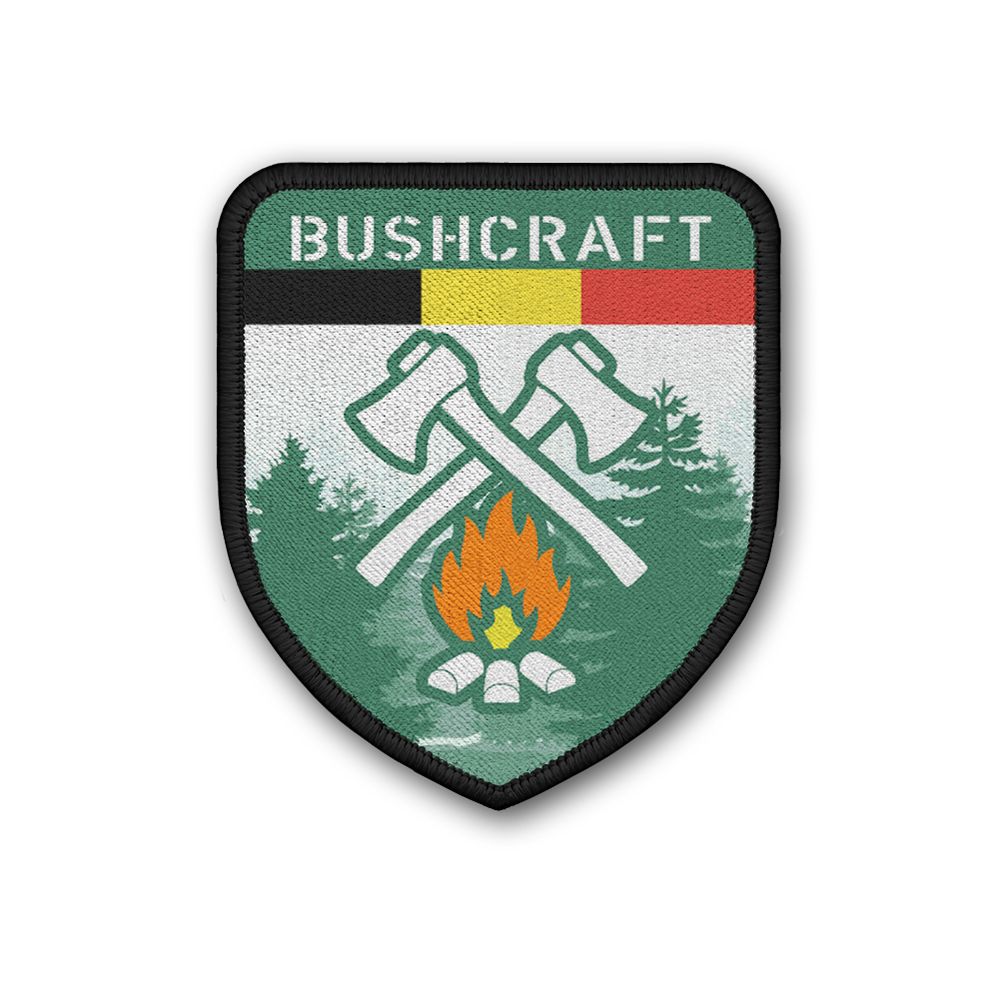 Patch Bushcraft Belgium Belgien Survival Outdoor Wald Prepper Abzeichen #34637
