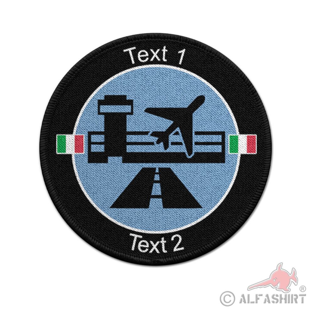 Patch 9cm personalized Airport Airport Aeroporto Italy Italy Italia #43458