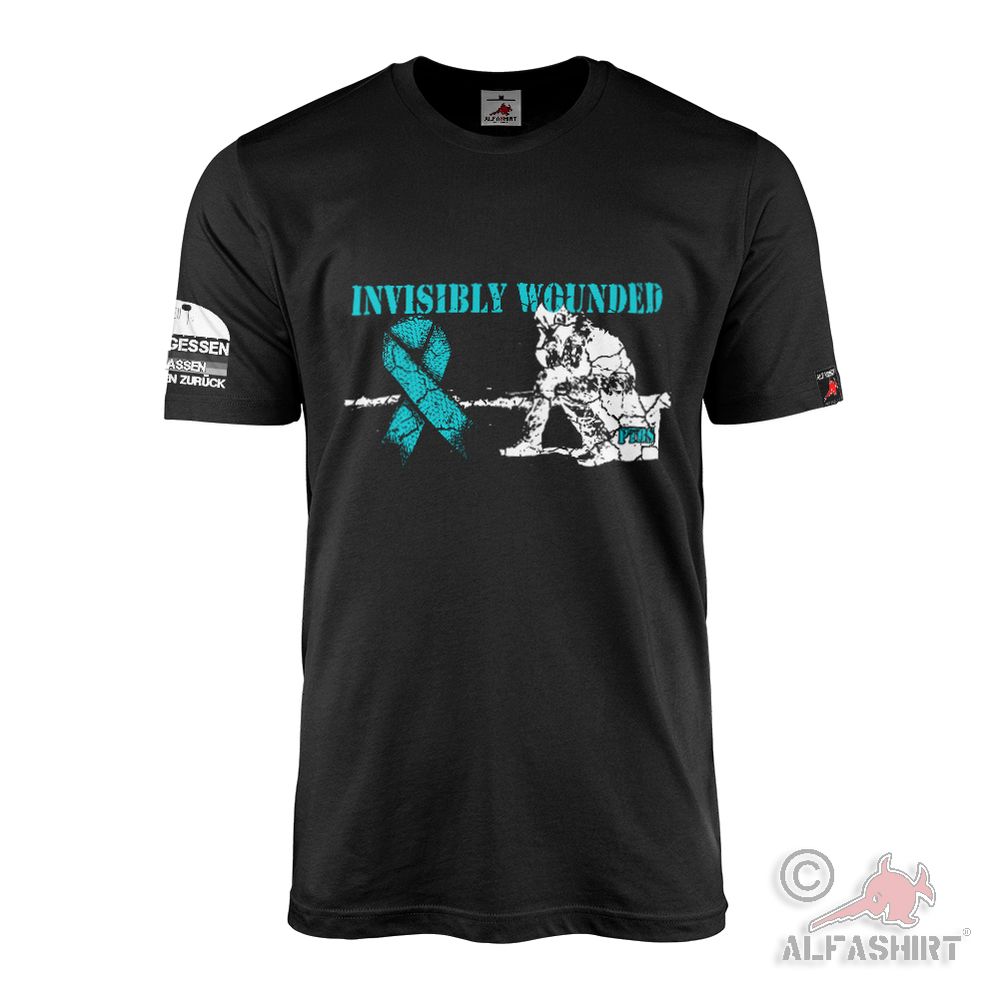 UNFORGETTABLE - INVISIBLY WOUNDED PTSD Soldier Veteran ALFASHIRT T-Shirt#45675